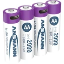 Μπαταρίες Rechargeable batteries -universal- Ansmann Li-Ion AA 1.5V 1800mAh με καλώδιο USB-C, 4 τεμ.