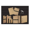 PAGNA Desk File / Pultordner, 7 Compartments (Pur natur), A4