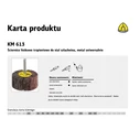 Klingspor Δίσκος Λείανσης Μετάλλου και Ξύλου KM 613 80 x 40 x 6 mm, κόκκος 80 (K13160)