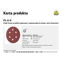 Klingspor Self-adhesive Sanding Disc 150 mm PS22K Grit 150 GLS3, 50 pcs