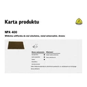 Klingspor Woven Abrasive Sheet 152 x 229 mm NPA 400 Green (1 piece)