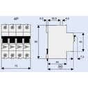 Eaton IS-63/4 4P DIN-rail Circuit Breaker 63 A (276277)