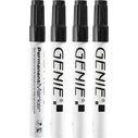 GENIE P-Marker Στρογγυλή Μεταλλική Μύτη Μαύρο/Λευκό - 4 τεμάχια