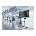 EQUIP 650602 Mobile TV Stand Trolley 37"-70" VESA up to 600x400 mm 50 kg - Black / White