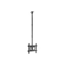 EQUIP Ceiling Mount for 32"-70" TVs, 1-Joint Tilt, 50 kg Load, Black (Model 650321)
