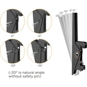 EQUIP Ceiling Mount for TVs 45"–55", 2x50 kg, 1-joint tilt, black (Lite)