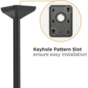 EQUIP Ceiling Mount for TVs 45"–55", 2x50 kg, 1-joint tilt, black (Lite)