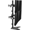 EQUIP Tabletop Monitor Stand for 17"–32" (4 Screens) 360° Swivel Black - Model 650127