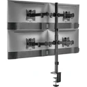 EQUIP Desk Monitor Mount for 17"–32" (4TFT) 360°, 4 x 9 kg, Black — Model 650159