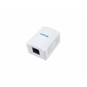 Equip Επιτοίχια Ροζέτα Cat6A 1-Port RJ45 UTP, Λευκή (RAL 9010)