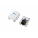 Equip Επιτοίχια Ροζέτα Cat6A 1-Port RJ45 UTP, Λευκή (RAL 9010)
