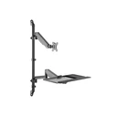 EQUIP Desk-mounted Monitor Arm 17"-32" (Model 650170) - Black
