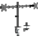 EQUIP Dual Monitor Desk Mount 17"-32" (2TFT) 360° Articulating 10 kg Black