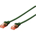 Καλώδιο Δικτύου Ethernet DIGITUS Cat6 U/UTP Flat 0,5m Πράσινο (DK-1617-005/G)
