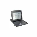 Digitus 17 ιντσών LCD KVM κονσόλα, 8-θύρες VGA, γερμανικό πληκτρολόγιο (SKU: 192233, MPN: DS-72210-2GE)