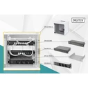 Digitus 10" σετ δικτύου DN-10-SET-1 – 6U τοίχoυ μεταλλικό ερμάριο με πόρτα γυαλί, 8-port switch, patch panel CAT6, 10x CAT6 1m