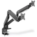 Digitus DA-90427 Dual Monitor Desk Mount (2x up to 35", 2x 15 kg) Black, Gas Spring