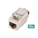 Default Digitus CAT 8 1 Keystone Module 12X Shielded Tool Free Connection