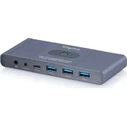 DIGITUS Docking USB-C σε HDMI & USB 3.0, 2-θυρών, 4K@60Hz Coreline, Μοντέλο DS-12855