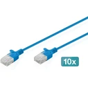 DIGITUS U/UTP Cat.6 (Gigabit) Ethernet Network Cable Blue 10m