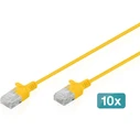 Digitus U/UTP Cat.6 (Gigabit) Ethernet Network Cable - Yellow (10m)