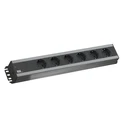 Bachmann Handwerkerleiste 6f - Πολύπριζο 6 θέσεων (Τύπος F Schuko) με καλώδιο 2 m, USB-A