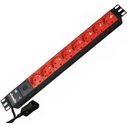 Bachmann 19" Rack-Mount Power Strip ALU, 8-outlet, for UPS, 2.0 m cable, no switch