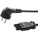 Bachmann Adapters Bachmann Schuko IEC C5 Cable 2m Black