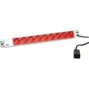 Bachmann 19" μπάρα ρεύματος (Steckdosenleiste) 9x Schutzkontakt, βύσμα C20, αλουμίνιο