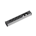 Bachmann CONI Large Power Strip - 4x Schuko (Type F) + 2x USB-A, 2300W, 3.7 m Cable