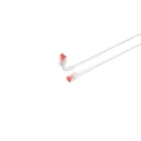 Lanview U/FTP (STP) Cat6a Ethernet Cable 0.25m White LV-6AFTP-FLEX-ANG-0025W