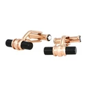 MontBlanc TWINS Cufflinks Stainless Steel Rose Gold MB113395 (2x0.5 cm)