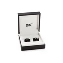 MontBlanc Twins Cufflinks Stainless Steel Black PVD MB114761 (1.7 x 1.2 cm)