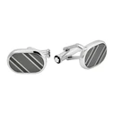 MontBlanc Twins Cufflinks Stainless Steel Silver MB116659