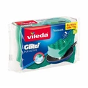 Vileda Pur Active 116514 Σετ Σφουγγάρια Πιάτων με Λαβή Πράσινα 2τμχ