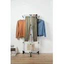 Vileda MIXER 4 Clothes Drying Rack (white) - Metal Foldable, 71x71x169 cm