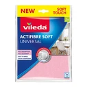 Vileda Actifibre Soft Σπογγοπετσέτες Γενικής Χρήσης Γκρι 30x26εκ. 2τμχ 171813