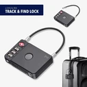 TROIKA TRACK & FIND TSA Luggage Lock (Apple Find My compatible) – Black