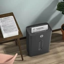 HP OneShred 6CC Document Shredder P4 Cross Cut 6 Sheets 14L Bin Black 230W