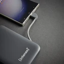 Powerbank Intenso S10000 10000mAh με ενσωματωμένο καλώδιο USB-C, γκρι
