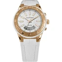 JACQUES LEMANS Γυναικείο/Unisex Αναλογικό Ρολόι 45mm Λευκό Δερμάτινο Λουράκι - Model 1-1772F