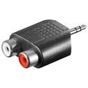 Oem Μετατροπέας Stereo 3.5mm Σε 2 RCA Θηλ 1pcs