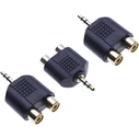 Oem Μετατροπέας Stereo 3.5mm Σε 2 RCA Θηλ 1pcs