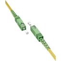 Goobay FTTH Singlemode OS2 Fiber Optic Patch Cable 20m SC-APC to SC-APC LSZH