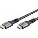 Goobay Plus High-Speed HDMI Cable with Ethernet, Sharkskin Grey, 4K@60Hz, 10 m (MPN 64997)
