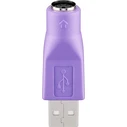 Goobay Μετατροπέας USB-A male σε PS/2 female Μωβ