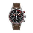 Bauhaus Men's Battery (Quartz) Watch 41 mm with Brown Leather Strap Model 25762