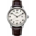 Zeppelin Men's Automatic Watch 42 mm with Brown Leather Strap, Model 76565