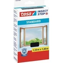 Tesa Fliegengitter Standard - Σίτα με αυτοκόλλητη ταινία Velcro 1,5 x 1,8 m, ανθρακί