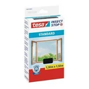 tesa Standard Fly Screen with Adhesive Velcro Tape 1.3 x 1.5 m, Anthracite